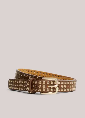 Summum Woman Belt studs – Burnt Apricot