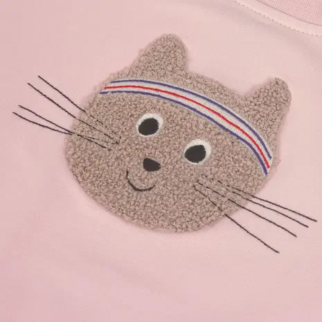 Lassig Kids Sweater GOTS Cat - Cloud Pink Lassig Kids Sweater GOTS Cat - Cloud Pink