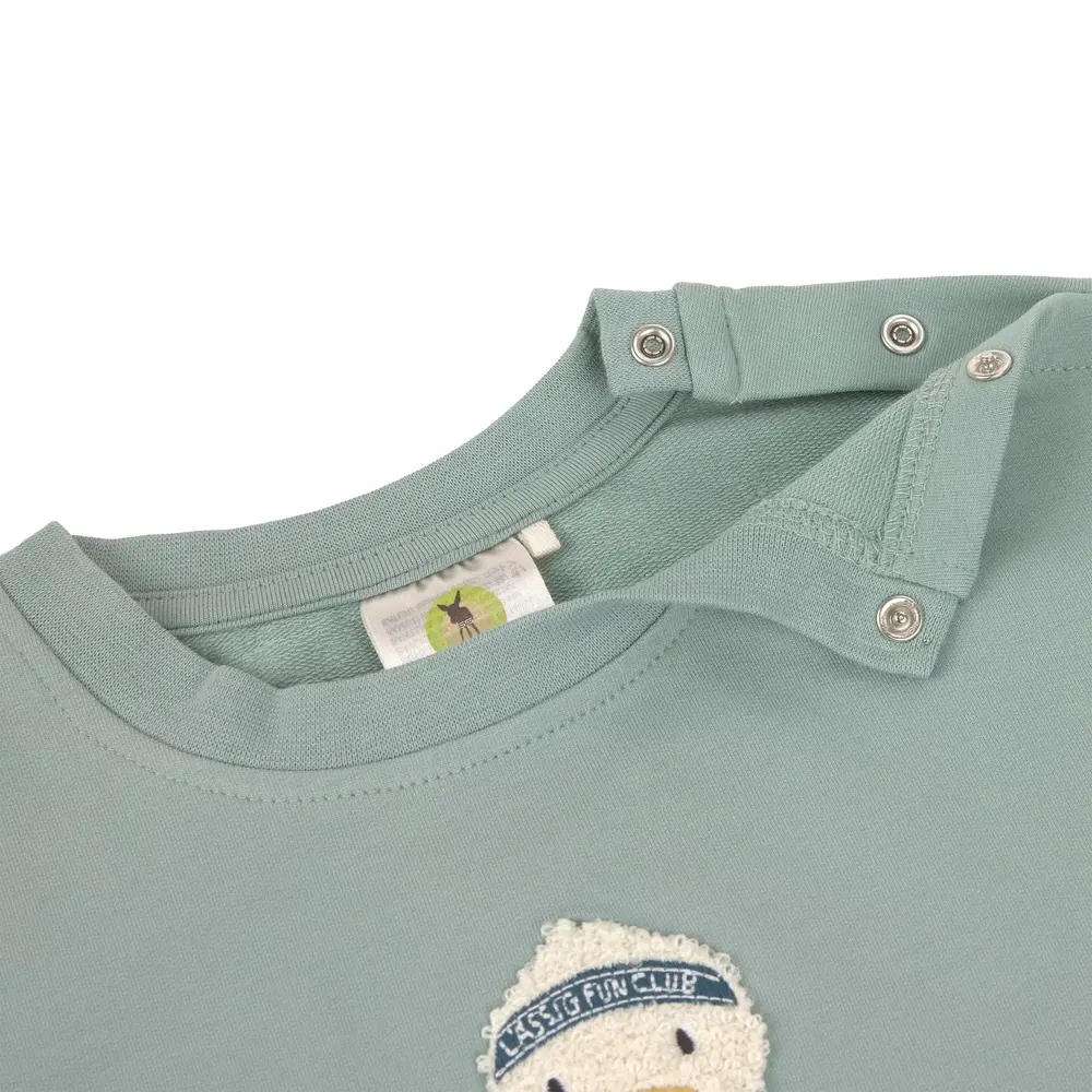 Lassig Kids Sweater GOTS Duck - Granite Green Lassig Kids Sweater GOTS Duck - Granite Green