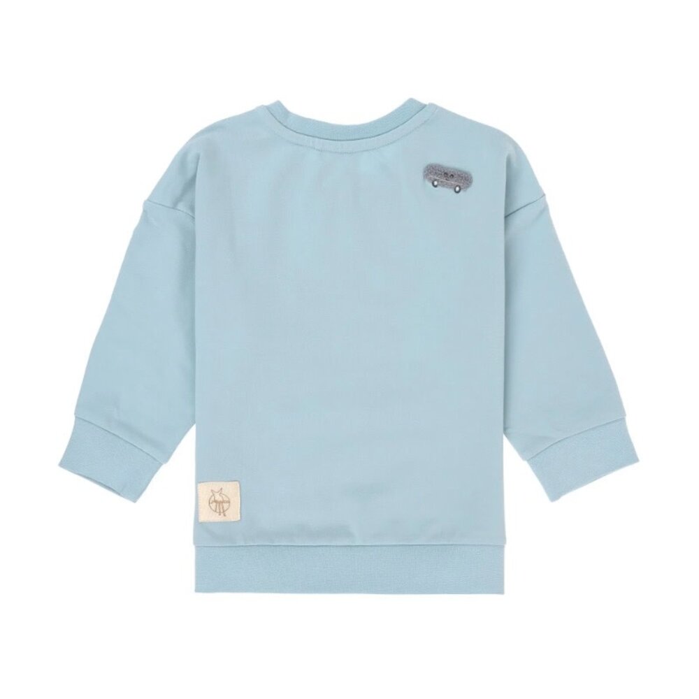 Lassig Kids Sweater GOTS Dog - Pale Blue Lassig Kids Sweater GOTS Dog - Pale Blue