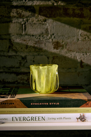 HK Living Corolla candle holder - Lime