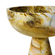 HK Living Marbled bowl on base - Ochre