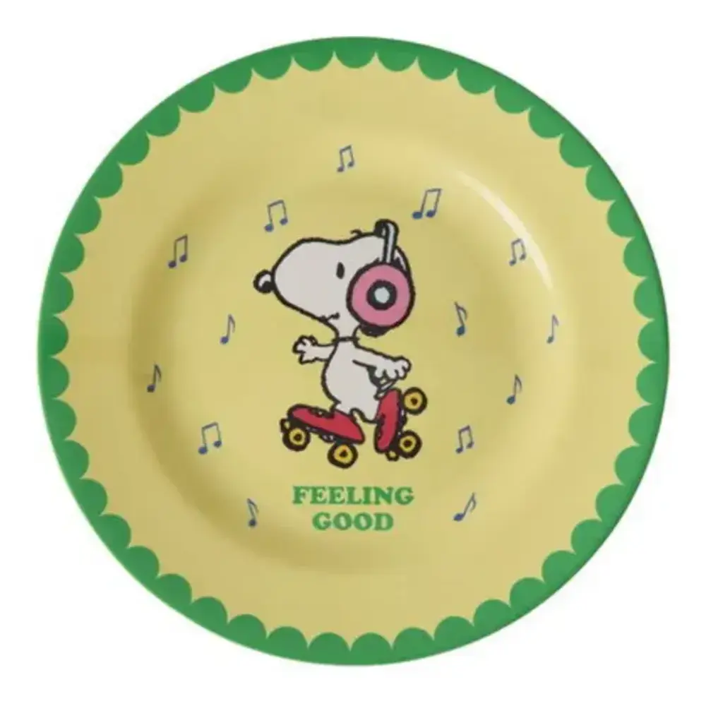 Rice Kinderbord - Snoopy print yellow