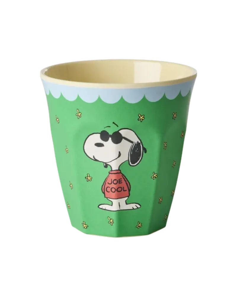Rice Beker - Snoopy print green