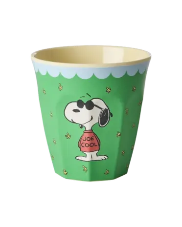 Rice Beker - Snoopy print green