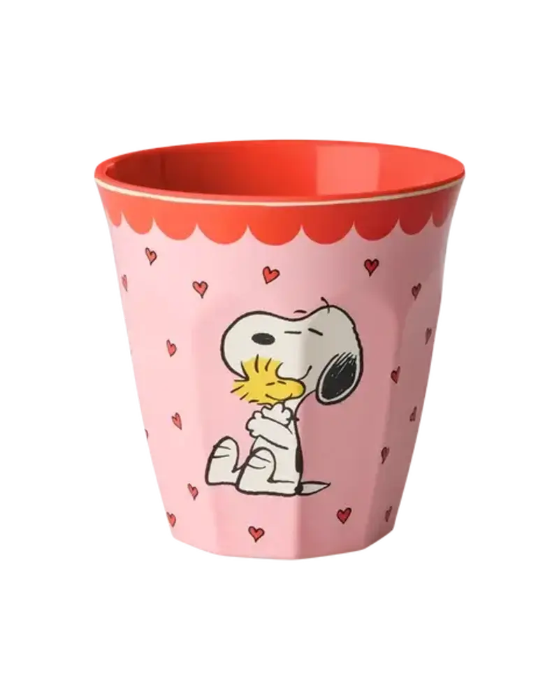 Rice Beker - Snoopy print pink