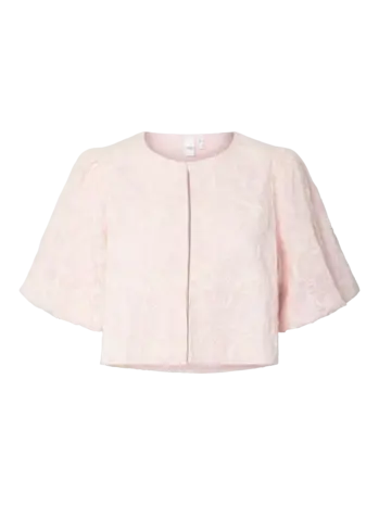 YAS Nitta Top – Ballerina Star White Embroidery