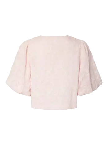 YAS Nitta Top – Ballerina Star White Embroidery