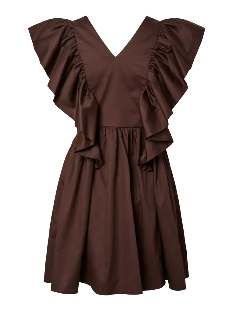 YAS Magly Dress – Coffee Bean
