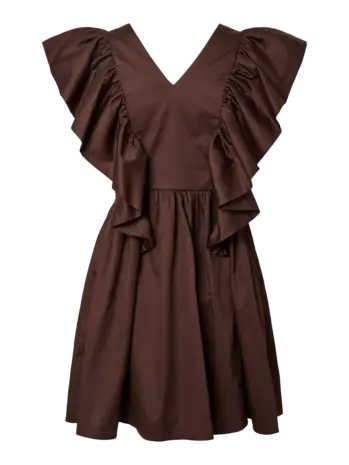 YAS Magly Dress – Coffee Bean