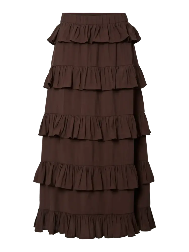 YAS Wima Hw Ankle Skirt – Coffee Bean
