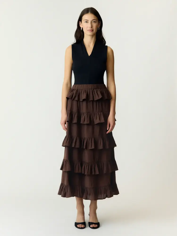 YAS Wima Hw Ankle Skirt – Coffee Bean