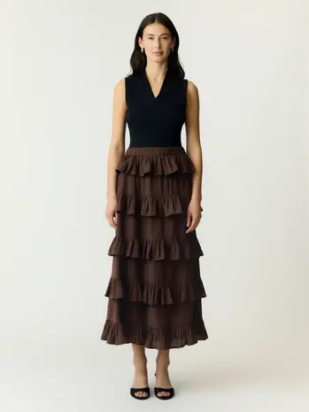 YAS Wima Hw Ankle Skirt – Coffee Bean