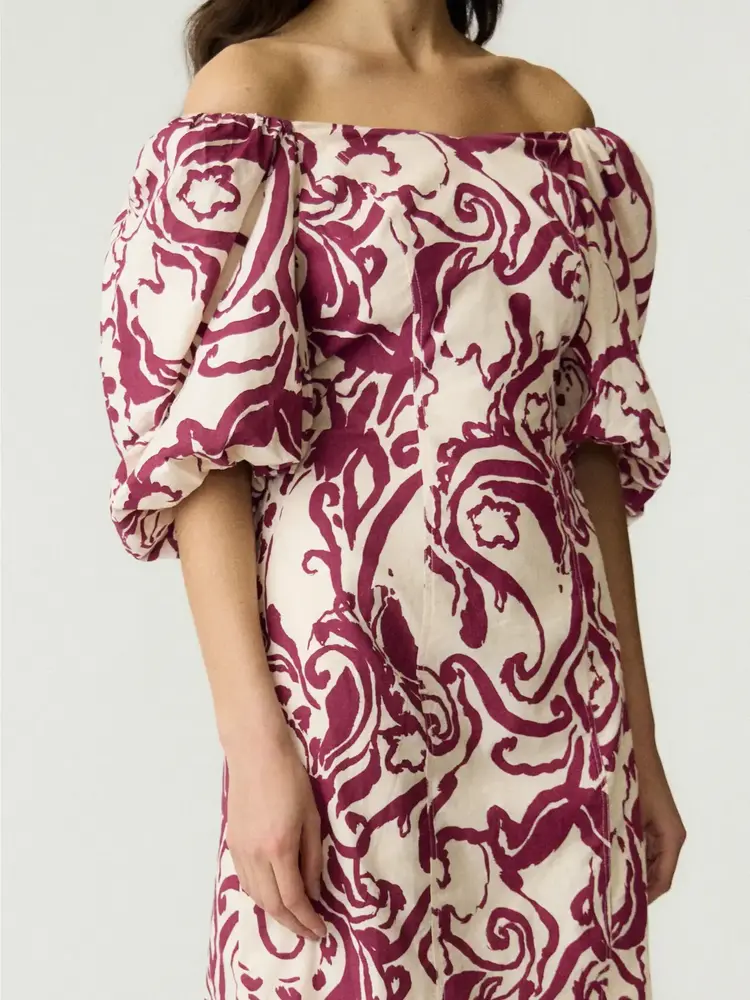 YAS Fleur Dress - Pristine Fleur