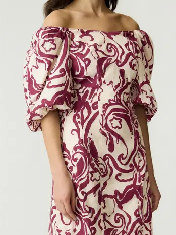 YAS Fleur Dress - Pristine Fleur