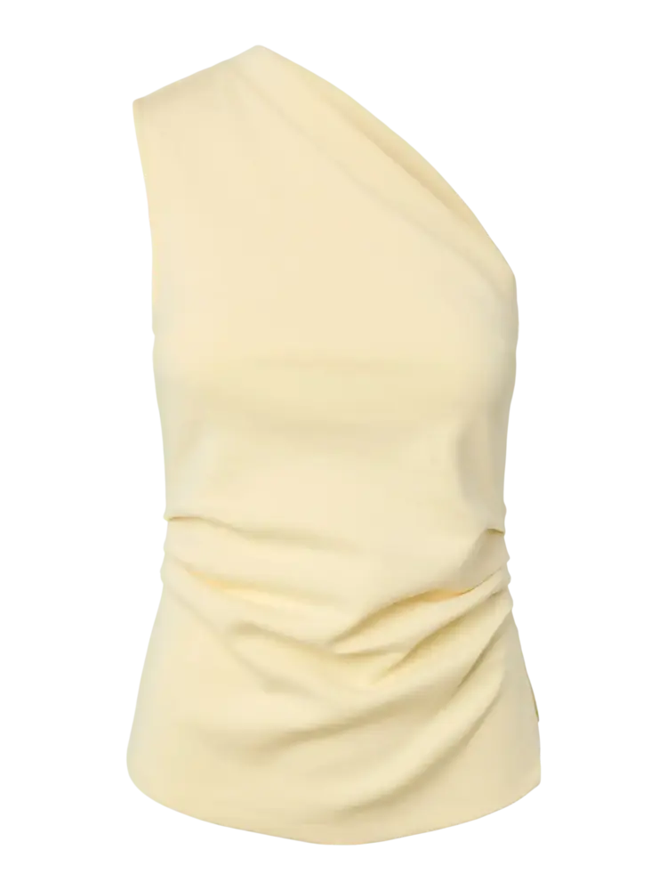 YAS Venice One Shoulder Top - Anise Flower