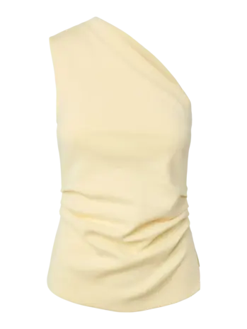 YAS Venice One Shoulder Top - Anise Flower