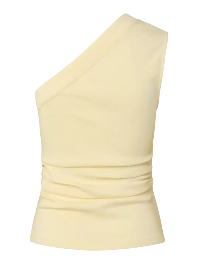 YAS Venice One Shoulder Top - Anise Flower