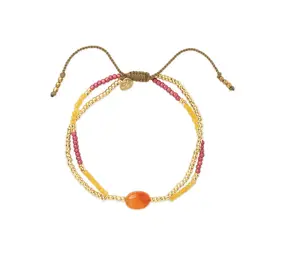 A Beautiful Story Shining 326 Carnelian Bracelet
