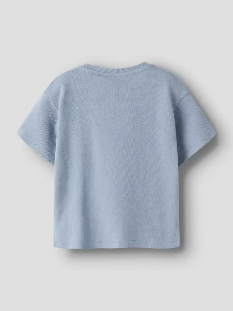 Lil' Atelier Dias Lop ss Loose Sweat – Dusty Blue