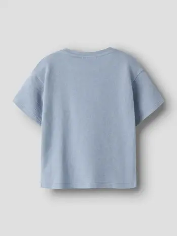 Lil' Atelier Dias Lop ss Loose Sweat – Dusty Blue
