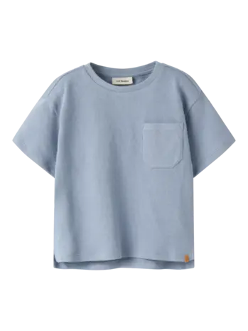 Lil' Atelier Dias Lop ss Loose Sweat – Dusty Blue