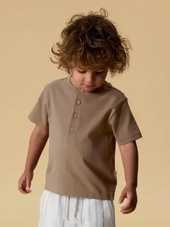 Lil' Atelier Dolan Len SS Loose Top – Coca Mocha