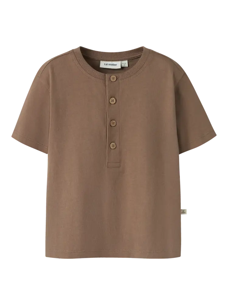 Lil' Atelier Dolan Len SS Loose Top – Coca Mocha