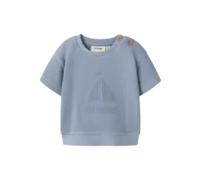 Lil' Atelier Harun ss Loose Sweat – Dusty Blue