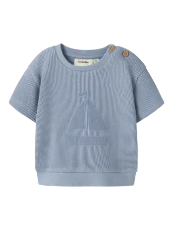 Lil' Atelier Harun ss Loose Sweat – Dusty Blue