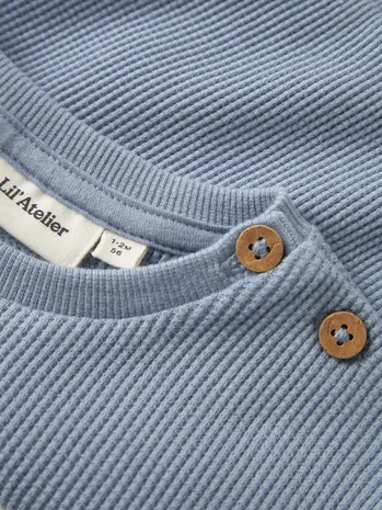 Lil' Atelier Harun ss Loose Sweat – Dusty Blue