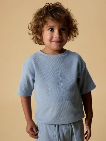 Lil' Atelier Harun Loose Sweat – Dusty Blue