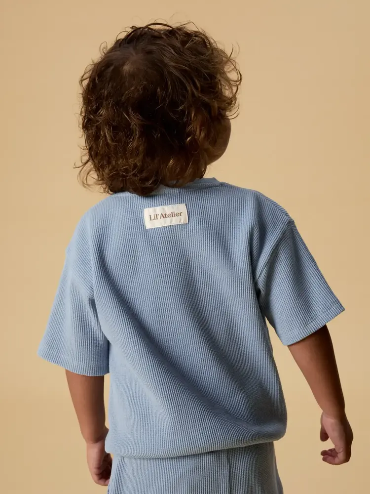 Lil' Atelier Harun Loose Sweat – Dusty Blue