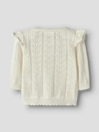 Lil' Atelier Jela LS Knit Card – Coconut Milk