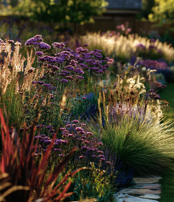 Borderbeplanting Siergrassen borderbundel