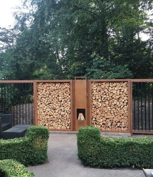 Cortenstaal Tuinafscheiding