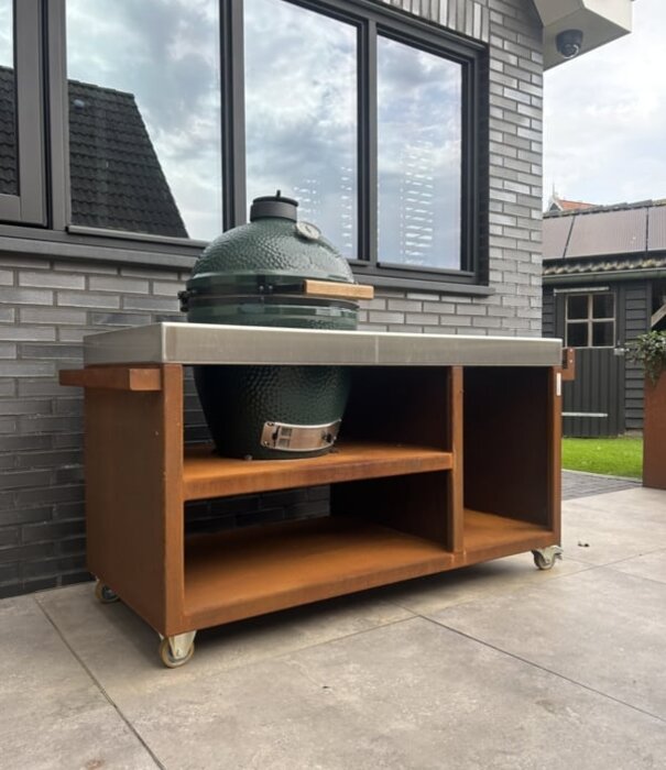 Cortenstaalproducten® Luxe buitenkeuken | Cortenstaal - RVS |