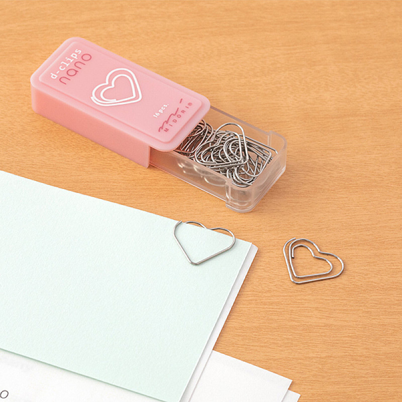 Midori Midori - Paperclips D-clips nano hart