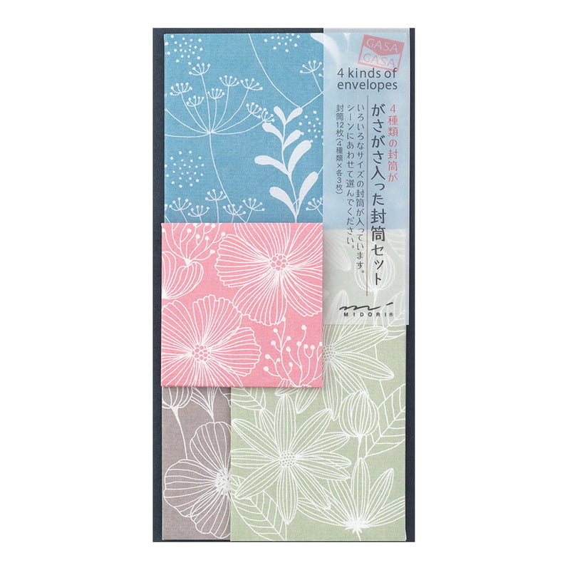 Midori Midori - Cadeau envelopjes set - plant en bloem