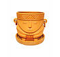 Terracotta pot Indio man gezicht D15 H14