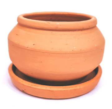 Colombian Boho Terracotta pot naturel Moyo D12 H10