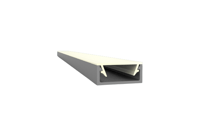 Opbouw LED profiel 6.69 x 15mm incl. afdekking - A1 - Alu