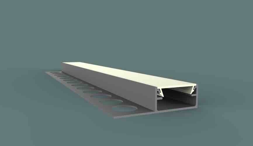 Tegel LED profiel 40,04 x 10,80 mm met afdekking - F1H