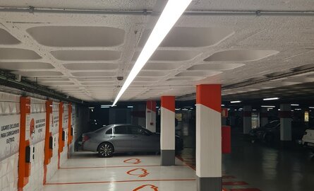 Parkeergarage LED profielen en LED strips tot 30 meter zonder lichtverlies.
