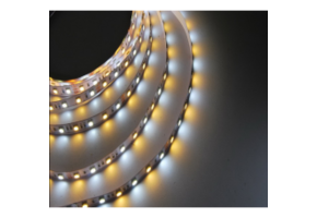 LED strip warm wit & wit 9,6W 960lm/meter 120x3528SMD 24VDC IP20 2700K - 6000K 5m Rol