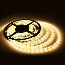 Waterdichte LED strip 12 Volt 3000K warm wit 6W 520LM 60LED p/m IP65 - 5 meter