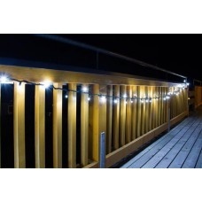 Knipperende kerstverlichting 50 LED 5 meter wit koppelbaar