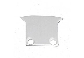 2 x LED strip profiel eindkapjes inclusief schroeven PL8 Spica - Grijs