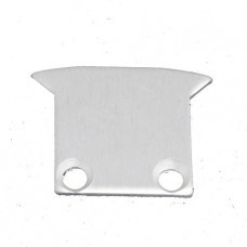 2 x LED strip profiel eindkapjes inclusief schroeven PL8 Spica - Grijs