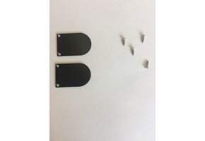 2 x LED strip profiel eindkapjes inclusief schroeven PL5 C5 Spica - Zwart